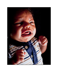 Baby in tears